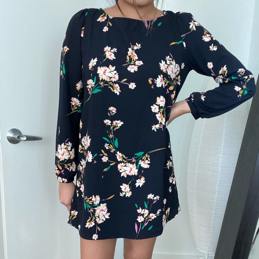 Long sleeve floral dress